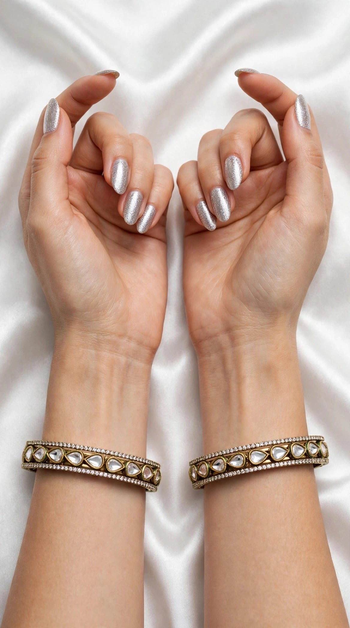 Gold kade bangles :X18 - Size 2.4