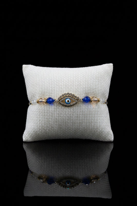 premium evil eye rakhi in american diamond