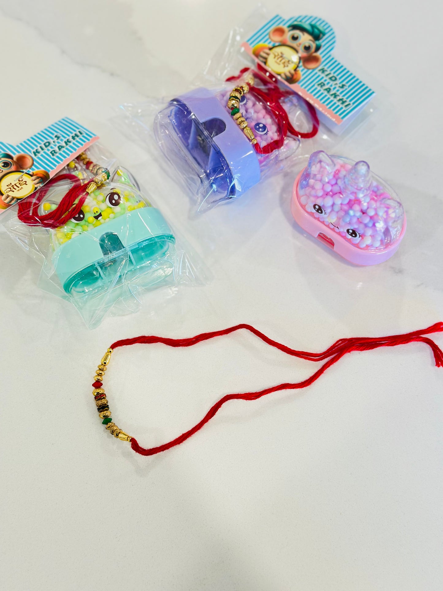Kids Rakhi Thread with Toy sharpener