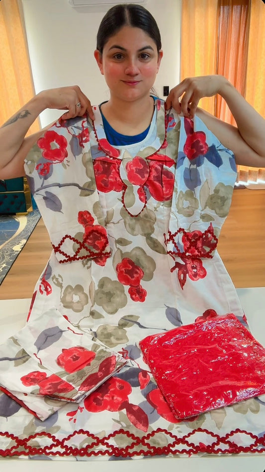 Cotton Printed Boutique Stitched Suit, Code: 228