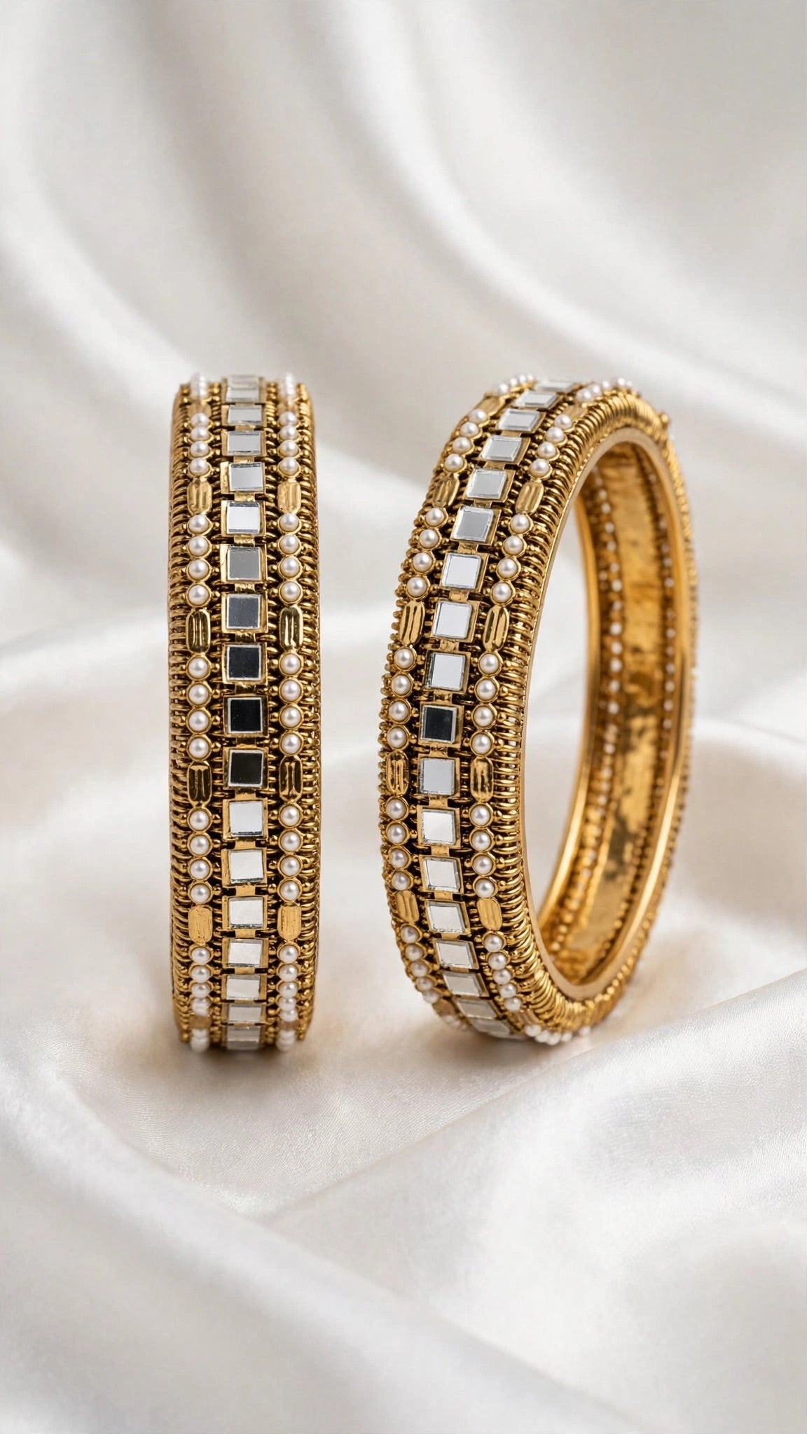 Gold Kade bangles  X19- Size 2.6