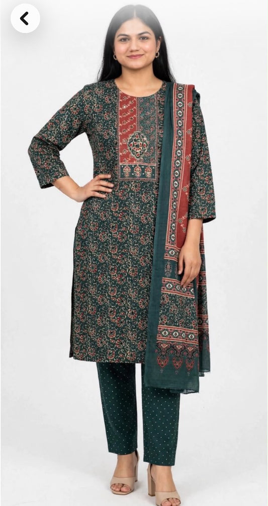 3 pcs cotton suit, Code:165