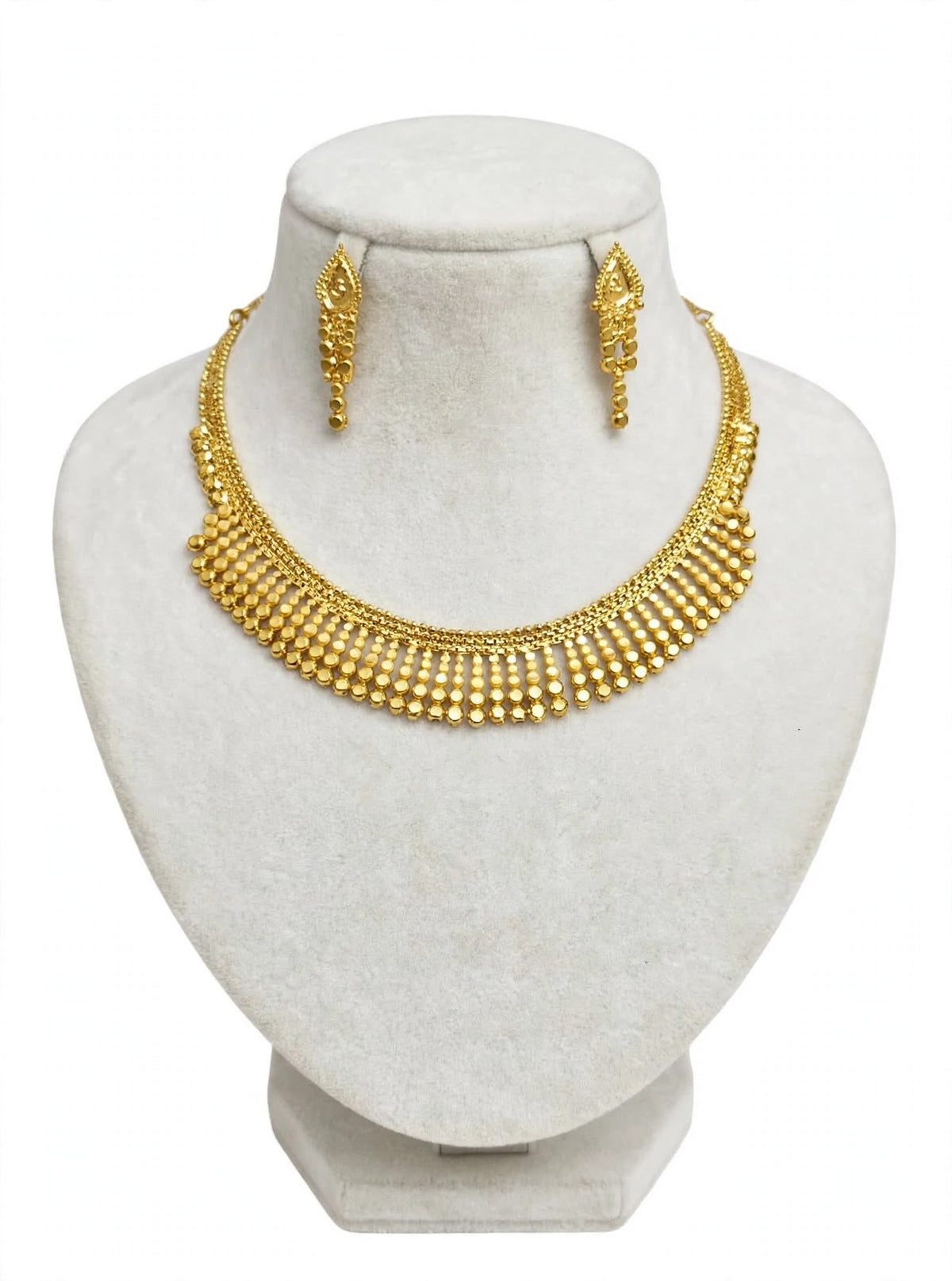Gold Look Necklace Set - (Code:043)