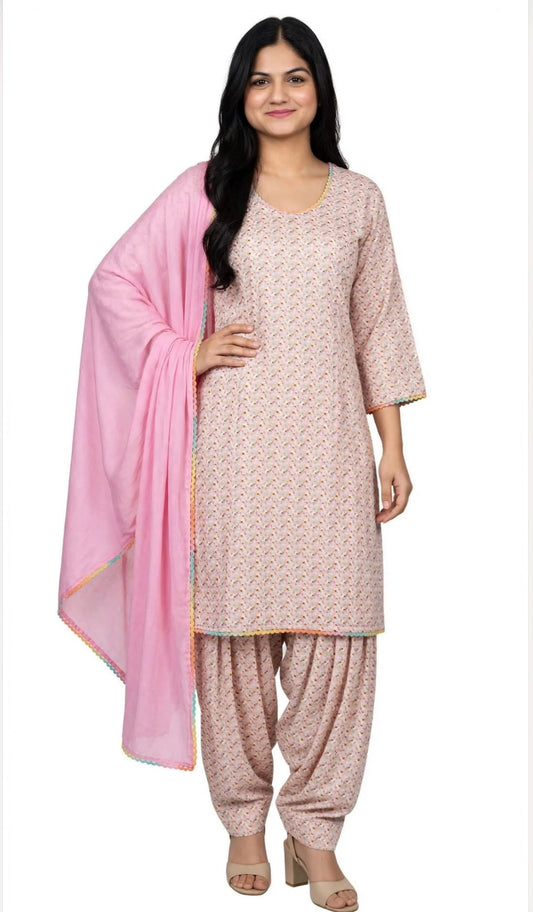 Casual wear boutique stitched suit in premium quality in pashmina