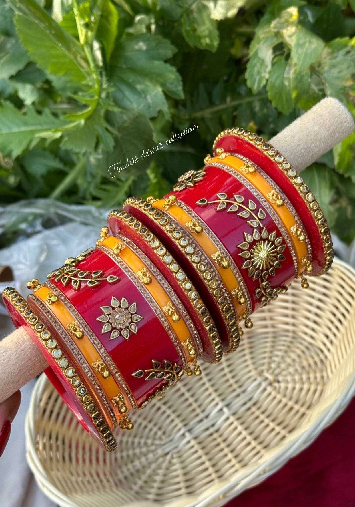 Rajwadi Chooda Bangles ( set of both hands )