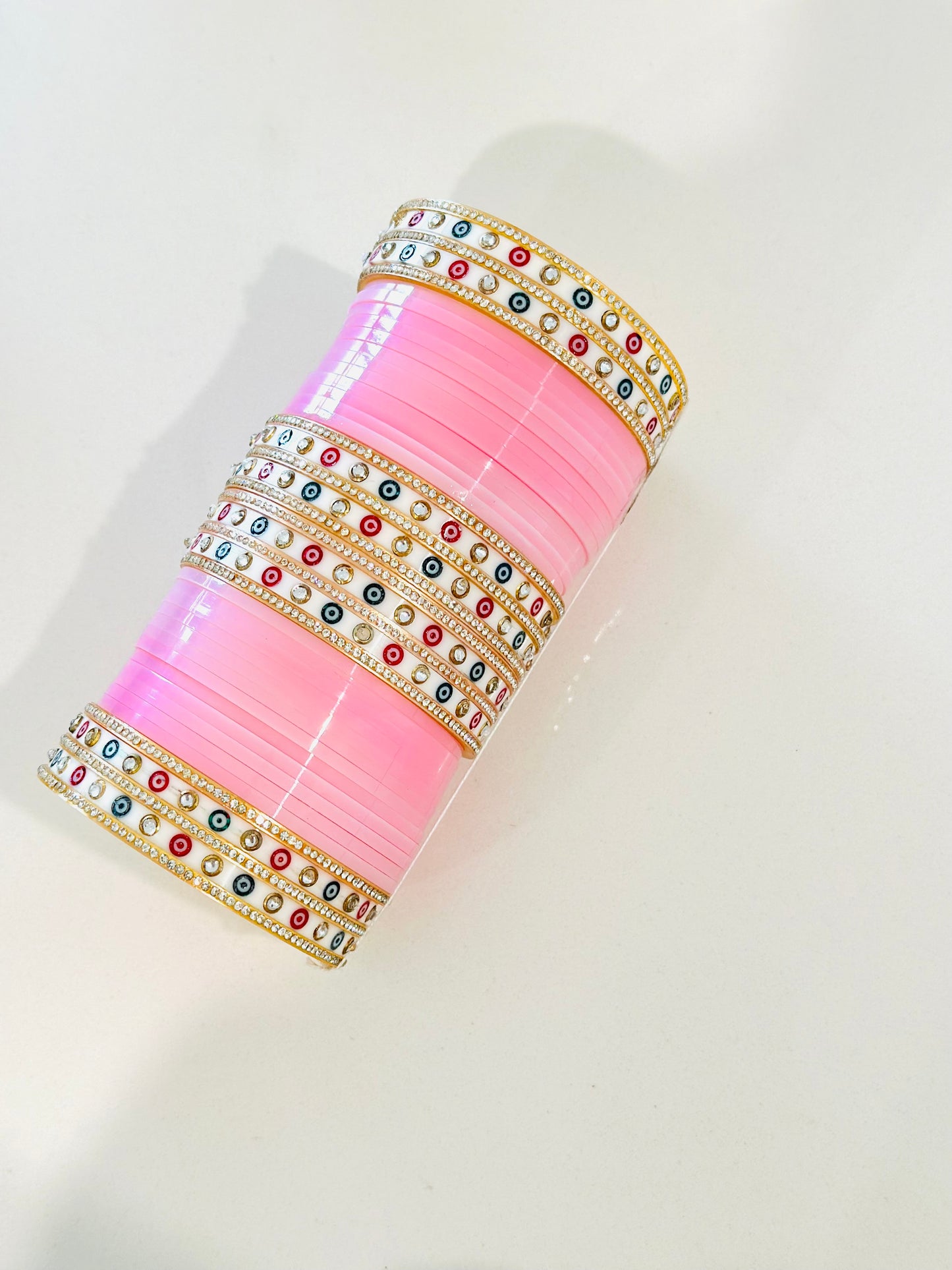 Baby pink chooda set, ( Code: 9 )