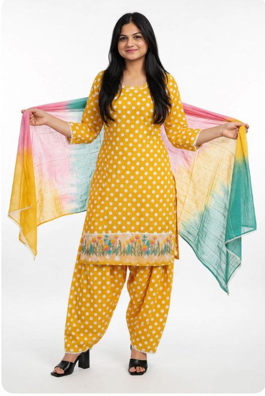 Farshi salwar suit in cotton - Code 291
