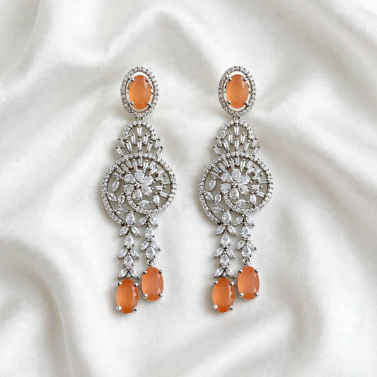 American diamond earrings ( statement PC )