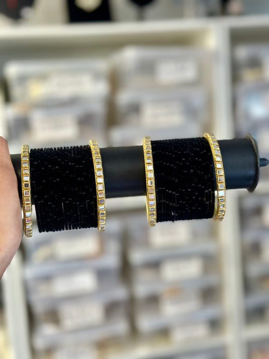 Black bangles ( both hands set )