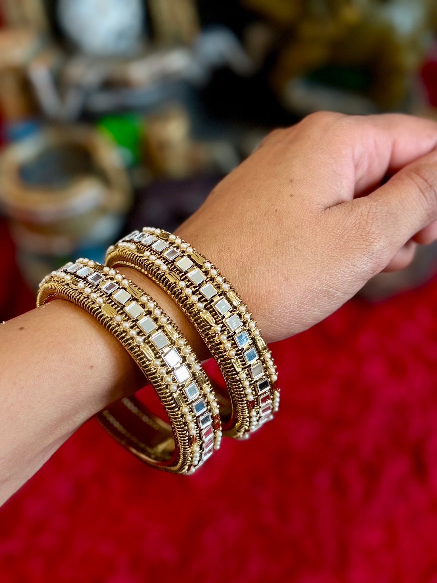 Golden Mirror kade - Set of 2 bangles - X19