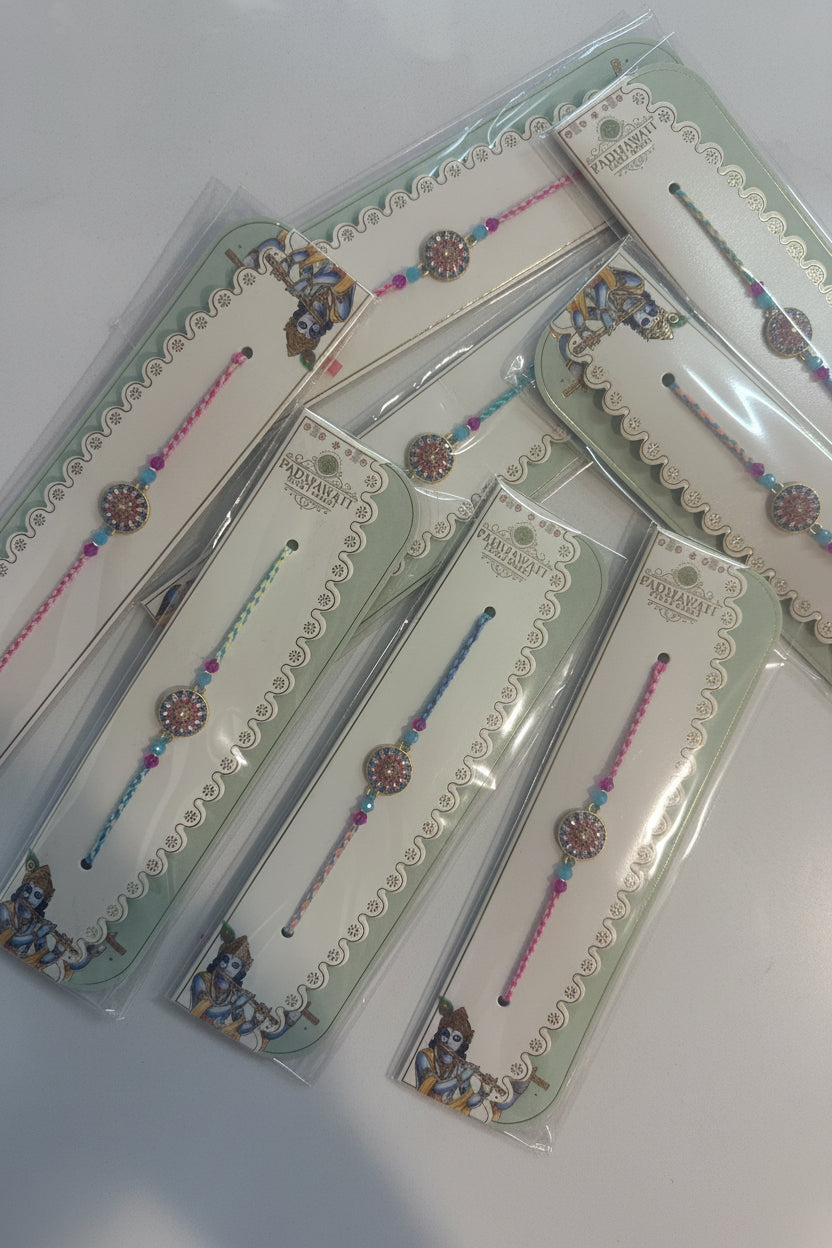 Meenakari rakhi / rakhdi ( per pc )