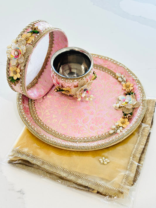 karwa Chauth Thali set with dupatta/chuni, (Code:101)
