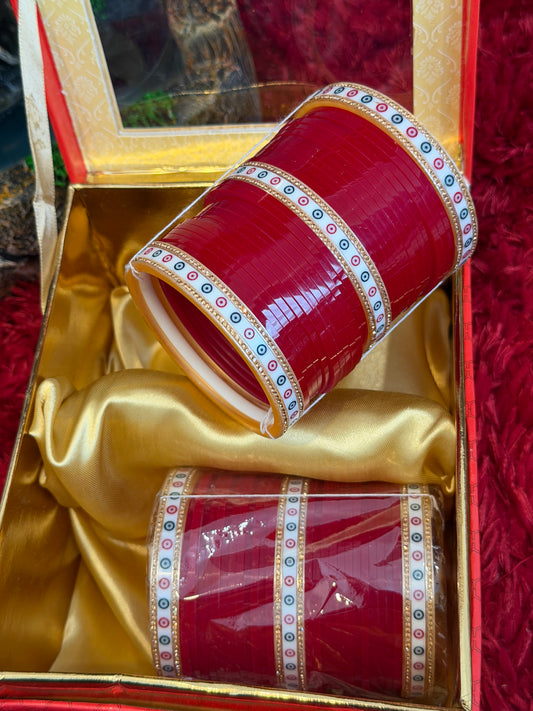 Punjabi Traditional Chooda - Set of both hands  - X18