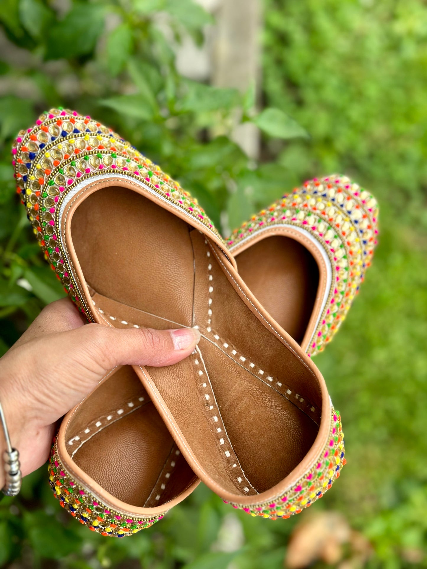 Punjabi jutti in multi colour