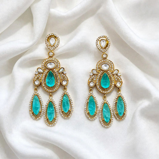 Mozonite earrings ( Premium Range ) Colour: , (Code: X8)