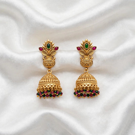 Gold look jhumki