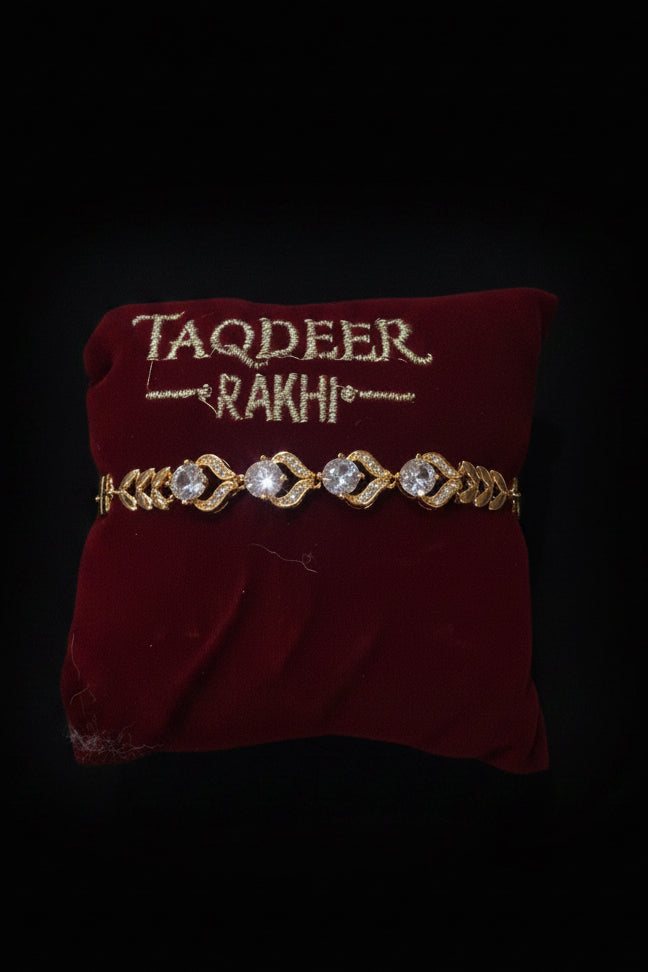 Premium rakhi bracelet in American diamond
