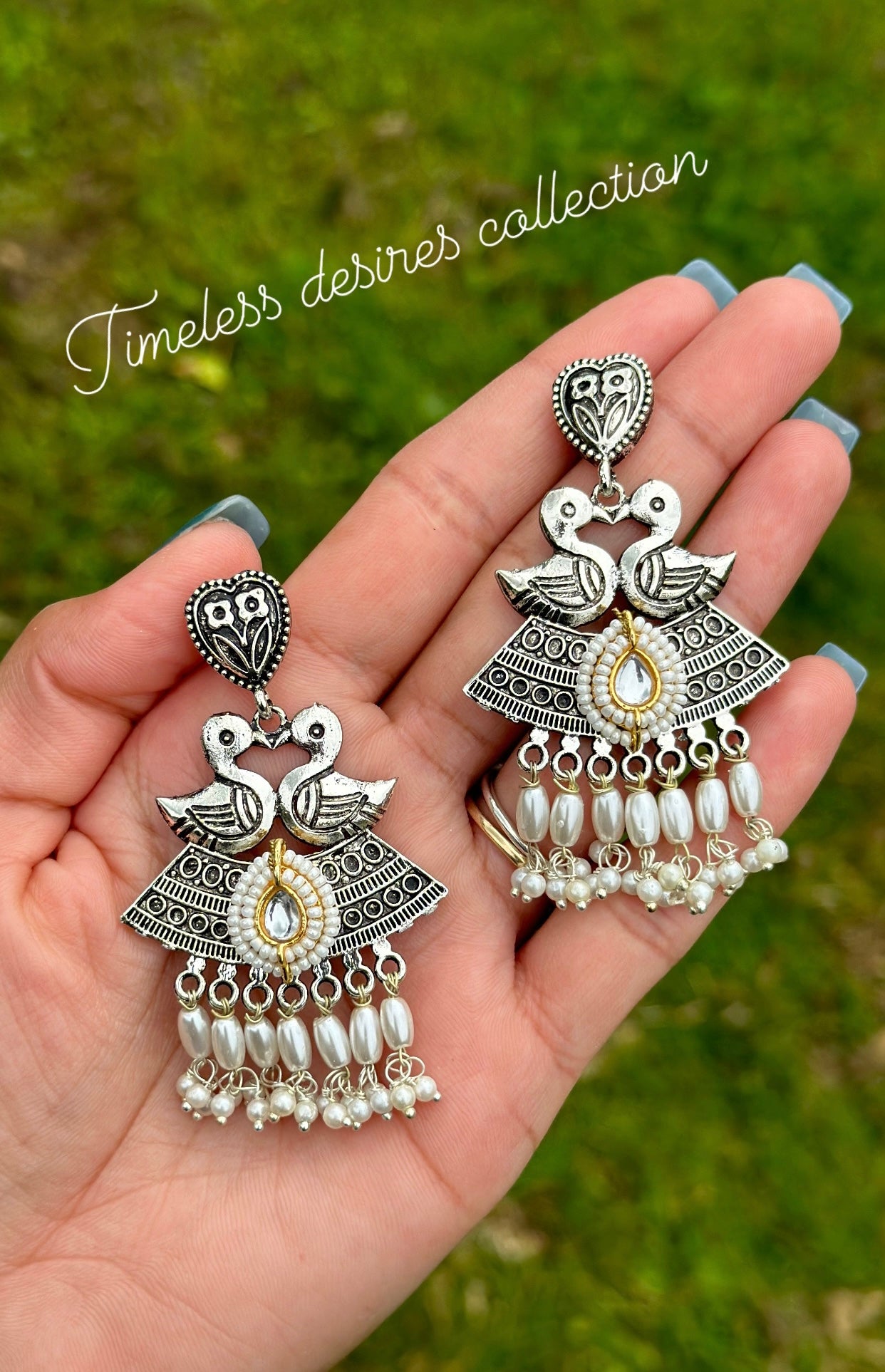 Oxidised earrings