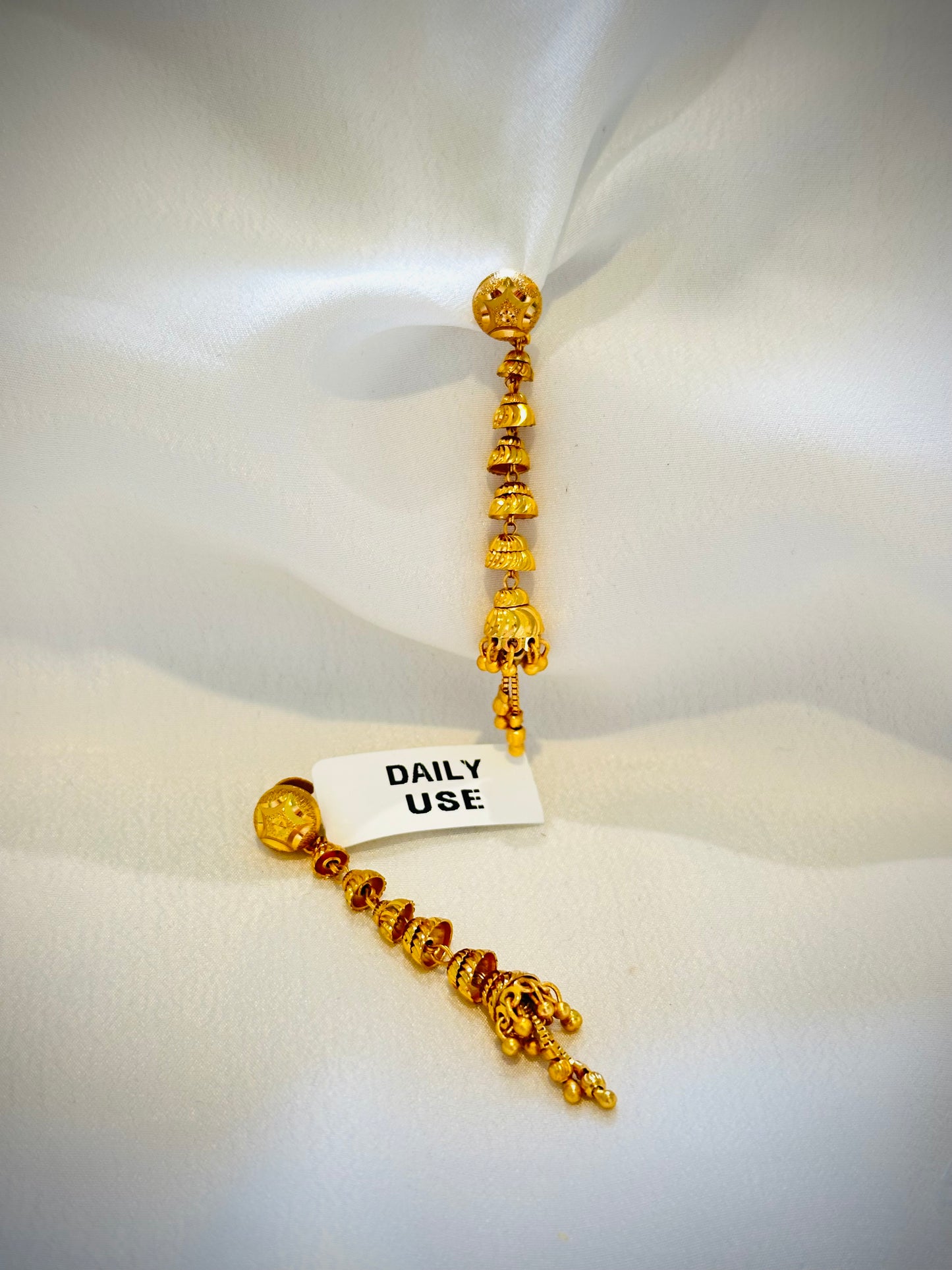 Gold Look Earrings, ( Code: 48 )
