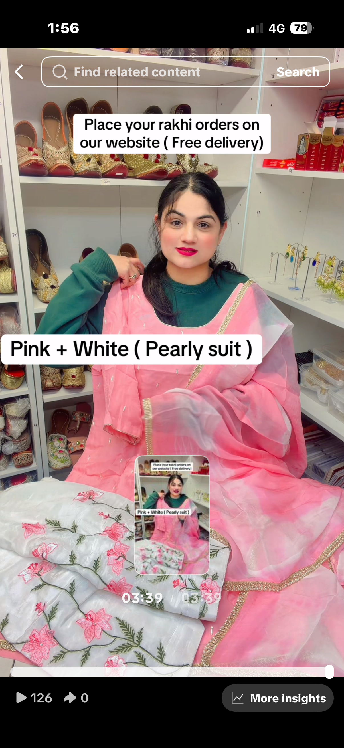 Pink and white suit code 001