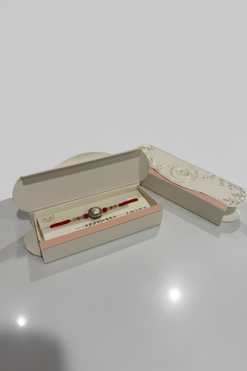 Premium Rakhi in pearl stone