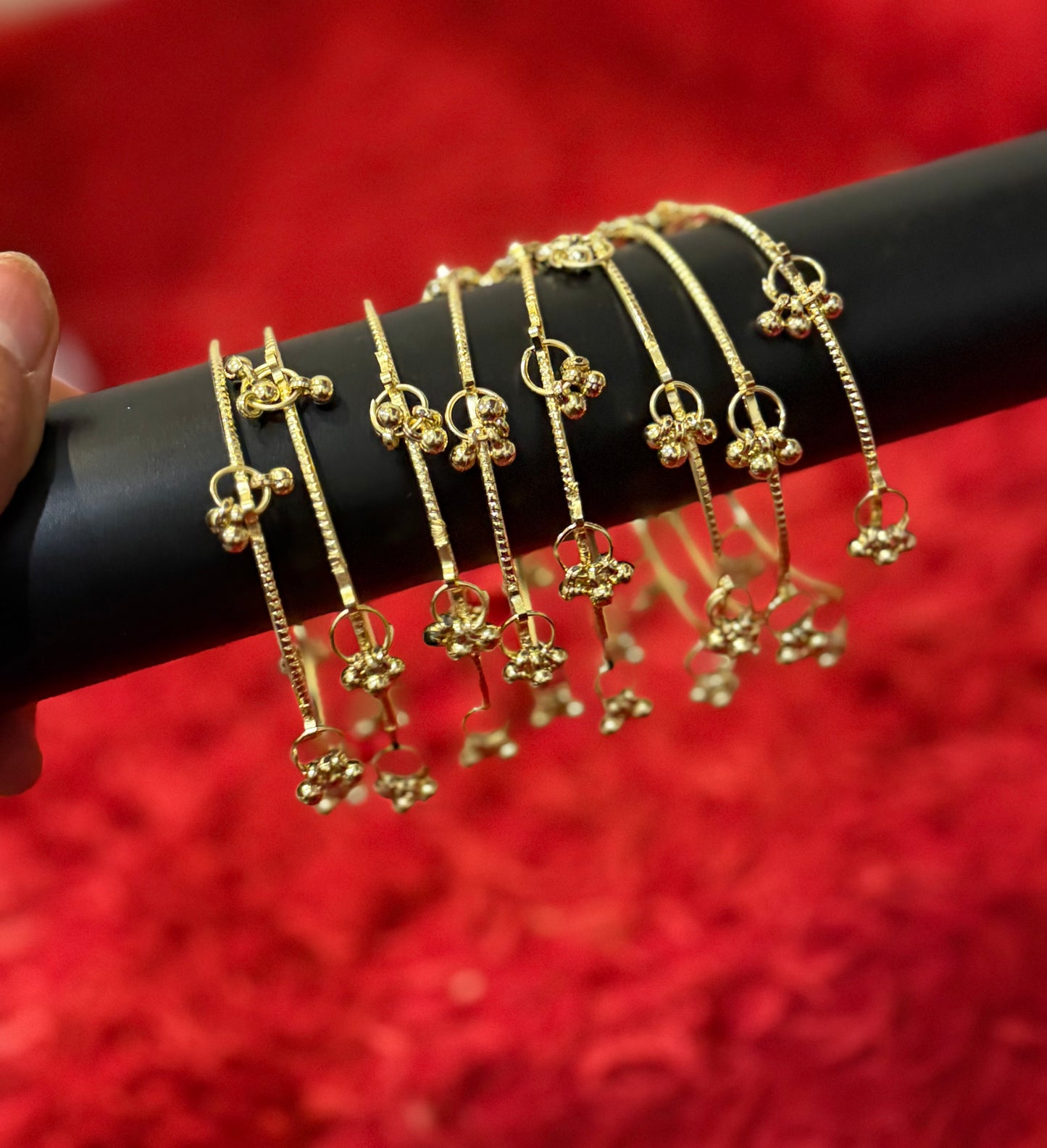 Kashmiri ghungru bangles - pack of 8