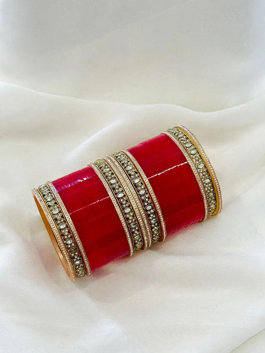 Chooda set - Colour : Pink ( Code: 032 )