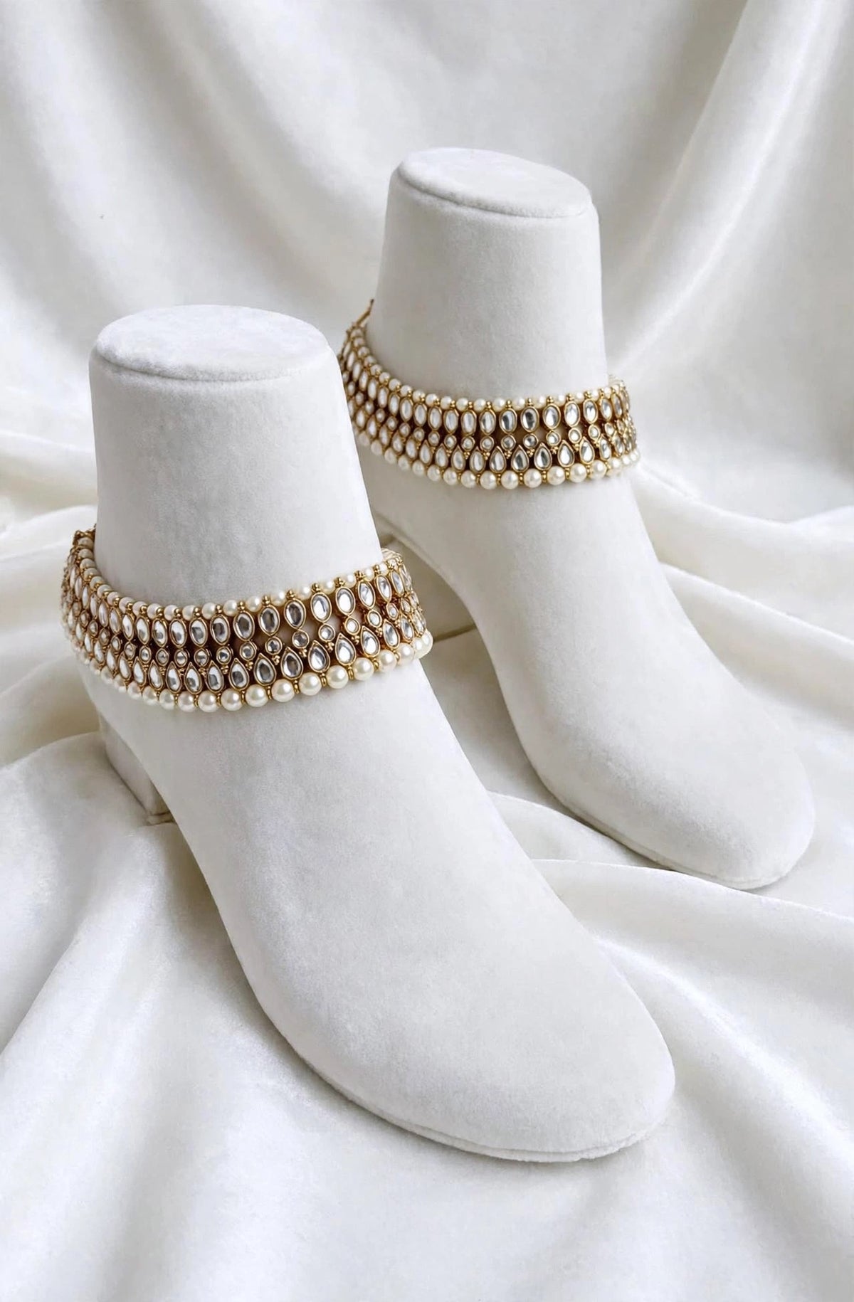 Heavy look kundan jhanjra / anklets (TD-14)