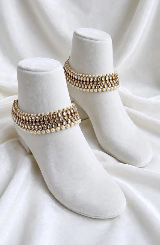 Heavy look kundan jhanjra / anklets (TD-14)