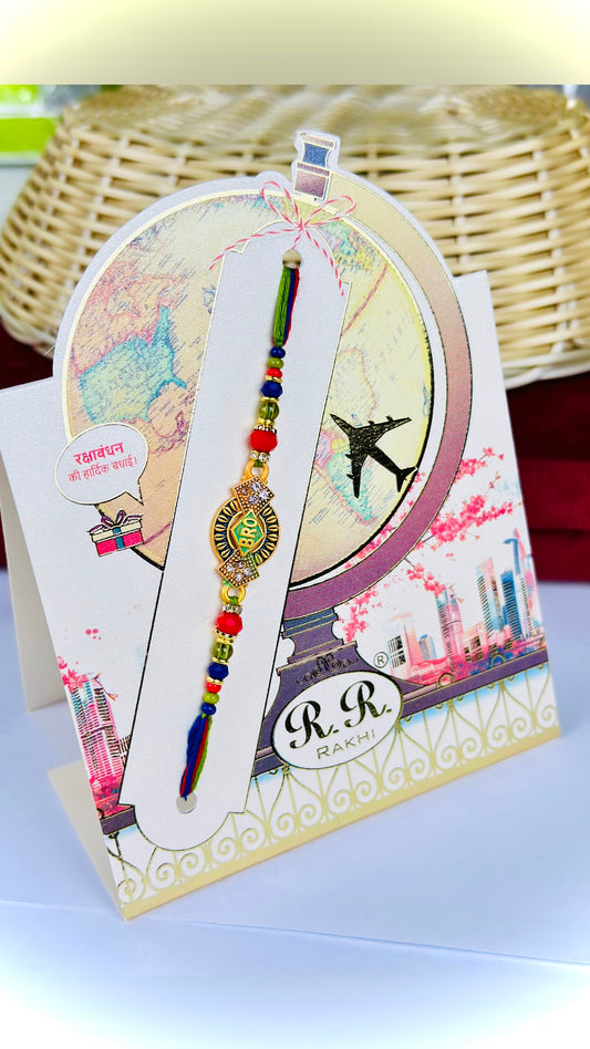 Bro Rakhi / Rakhdi Pack in Meenakari - Code A67