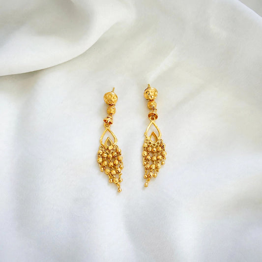 Gold Look Earrings, ( Code: 54)