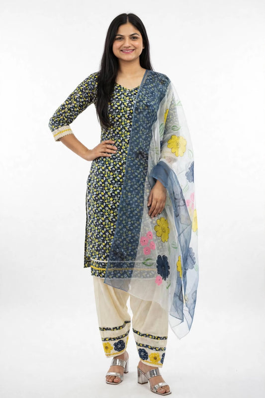 Designer cotton salwar suit in premium quality - Code 304