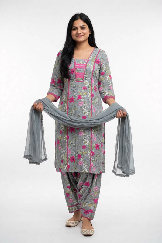 Afghani suit in cotton - Code 290