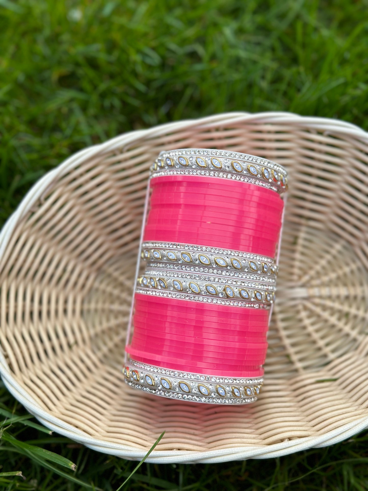 Baby / bright pink Chooda bangles