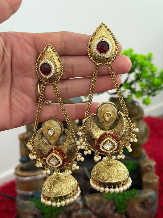 Kashmiri earrings, Code: X9