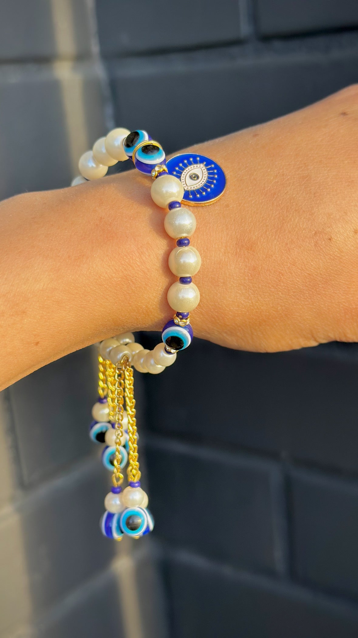 Evil eye Rakhi / Rakhdi Bracelet - Adjustable in size ( Unisex )