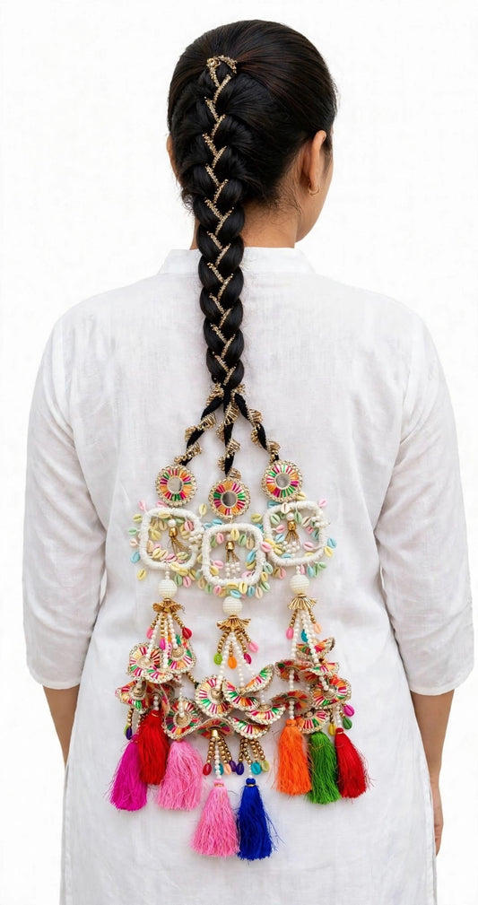 Heavy look multicoloured paranda, ( Code: P23 )