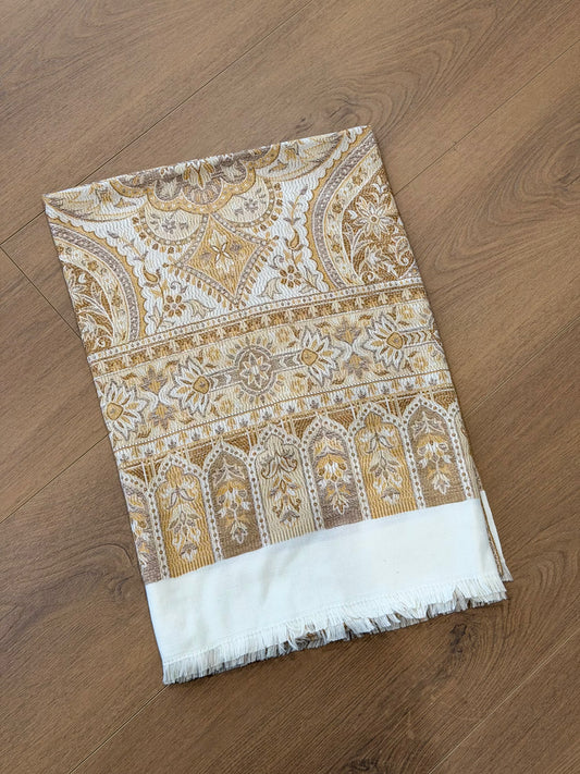 Off white Pashmina shawl - Code Y19