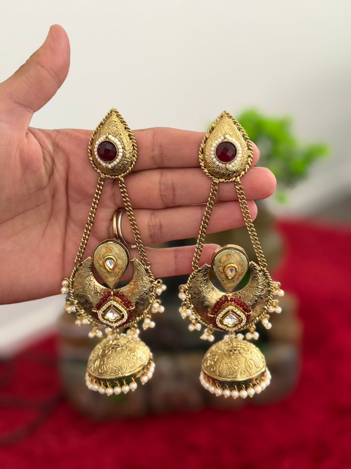 Kashmiri earrings, Code: X9