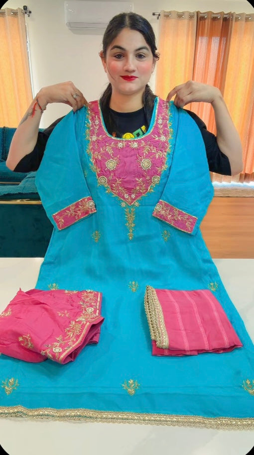 Handwork party-wear suit ( Code 906 )