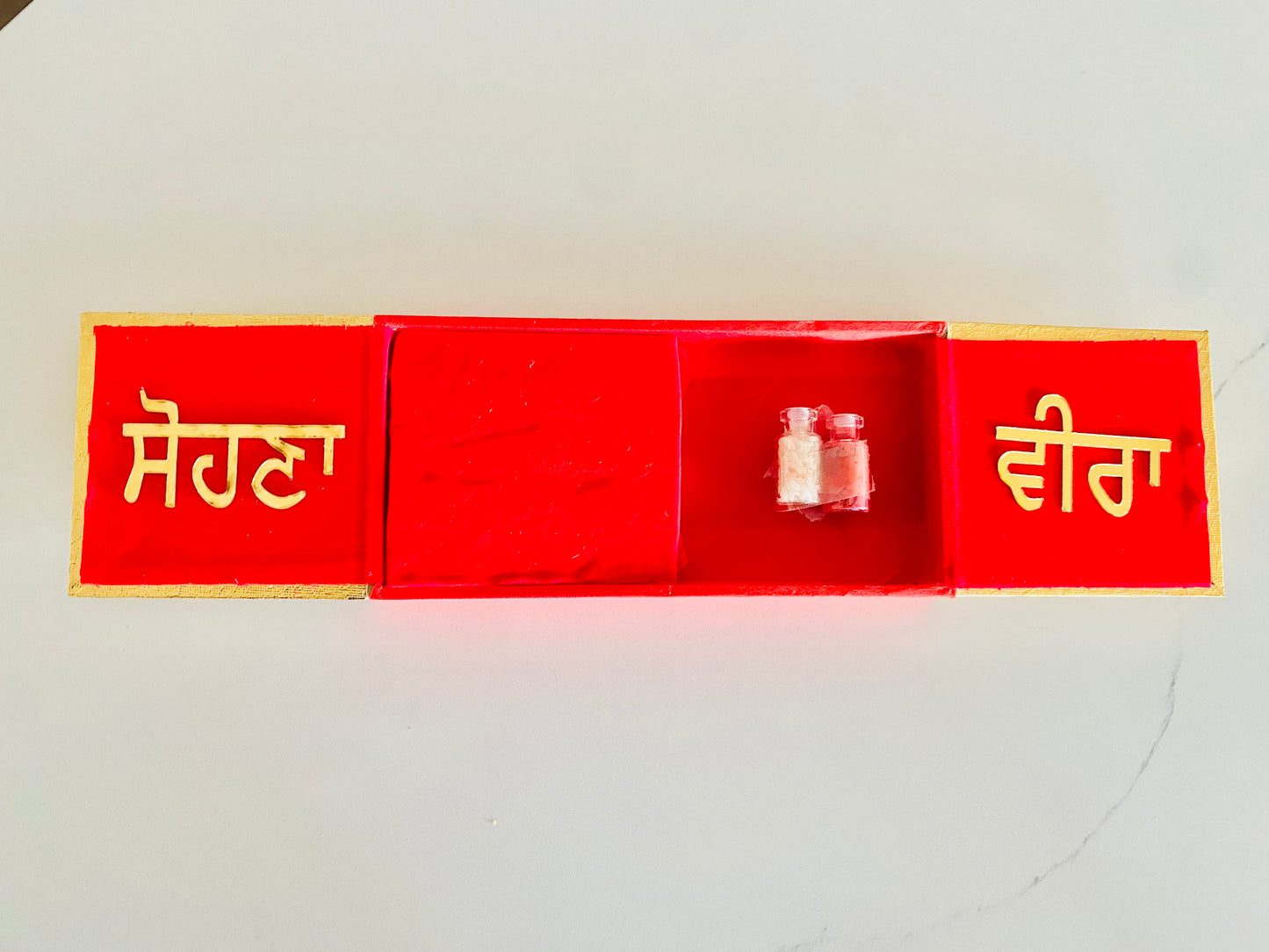 Empty box only  - You can add rakhdi of your choice ( Code A98 )