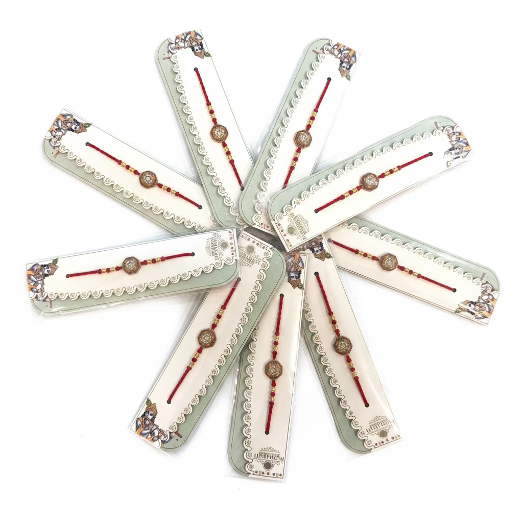 Rakhi / Rakhdi packs in Meenakari ( Per PC )