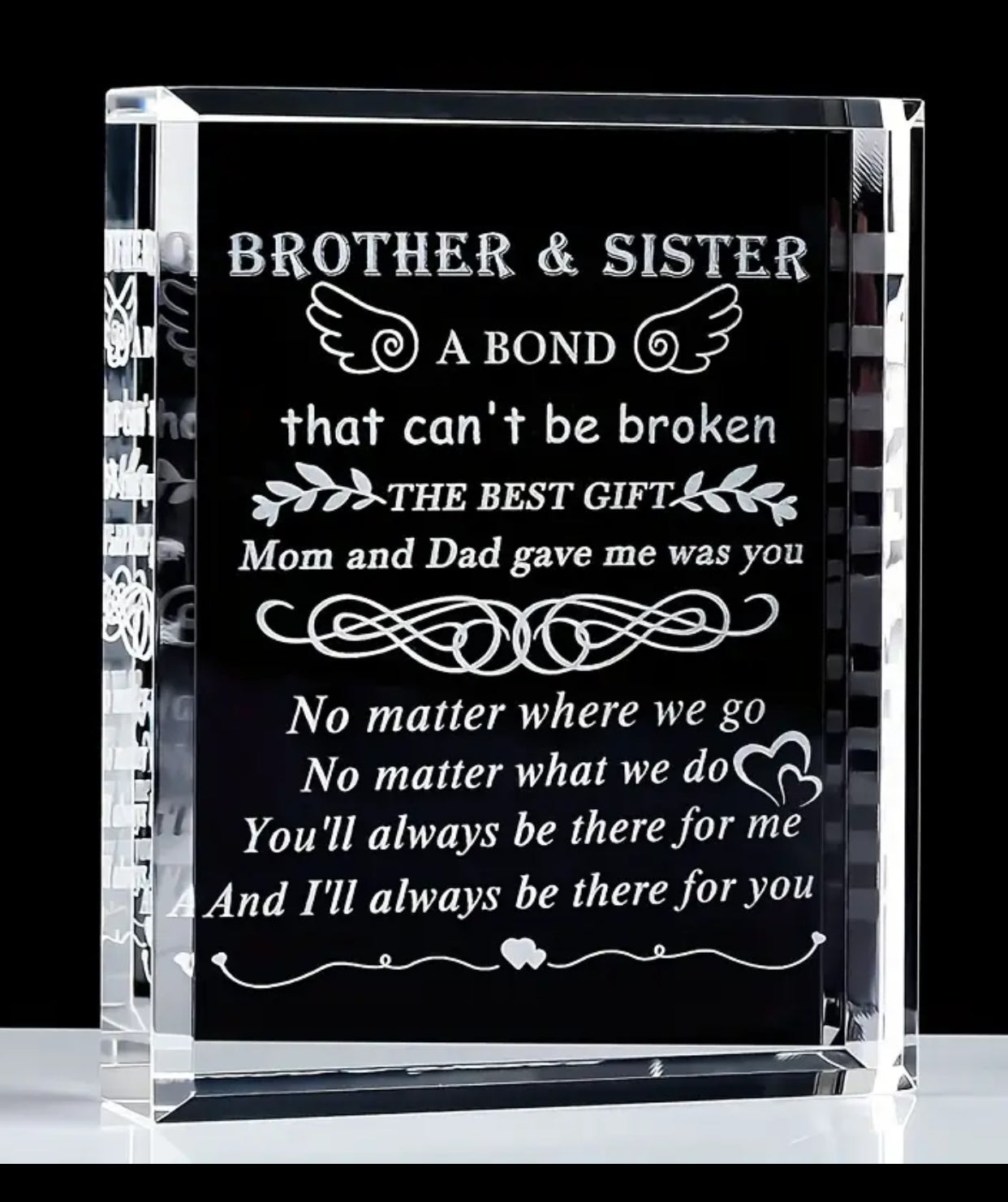 1pc Chic Acrylic Table Decorations, Mens Gifts For Brother From Sister. Perfect Rakhi Gift 🎁