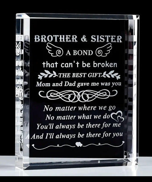 1pc Chic Acrylic Table Decorations, Mens Gifts For Brother From Sister. Perfect Rakhi Gift 🎁