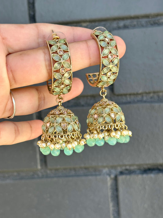 Sky blue earrings, Code: E2