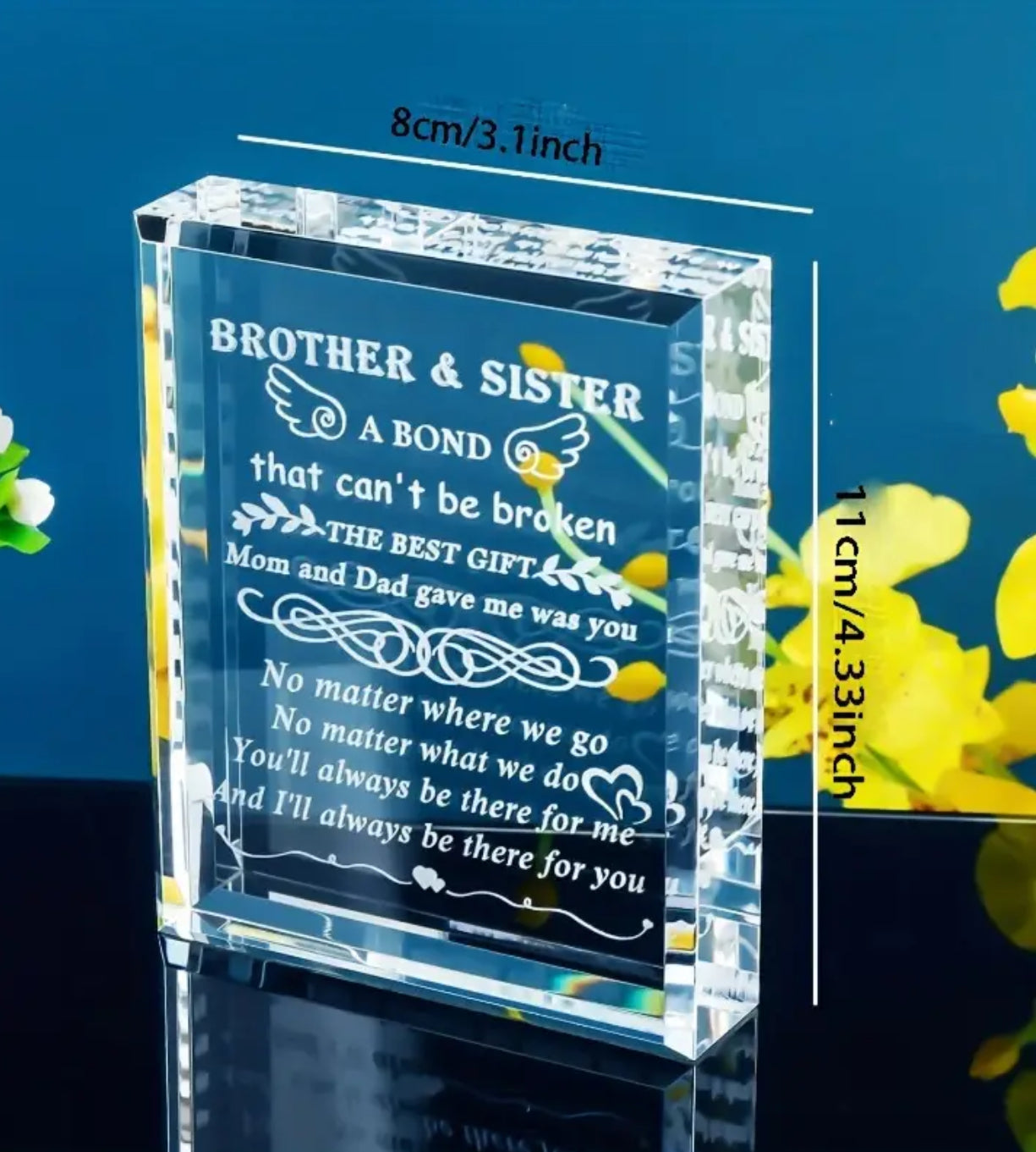 1pc Chic Acrylic Table Decorations, Mens Gifts For Brother From Sister. Perfect Rakhi Gift 🎁