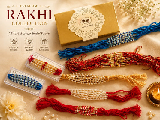 India to India only- premium assorted rakhi thread designs