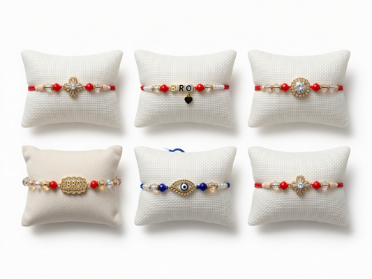 India to India only- premium assorted rakhi bracelet designs