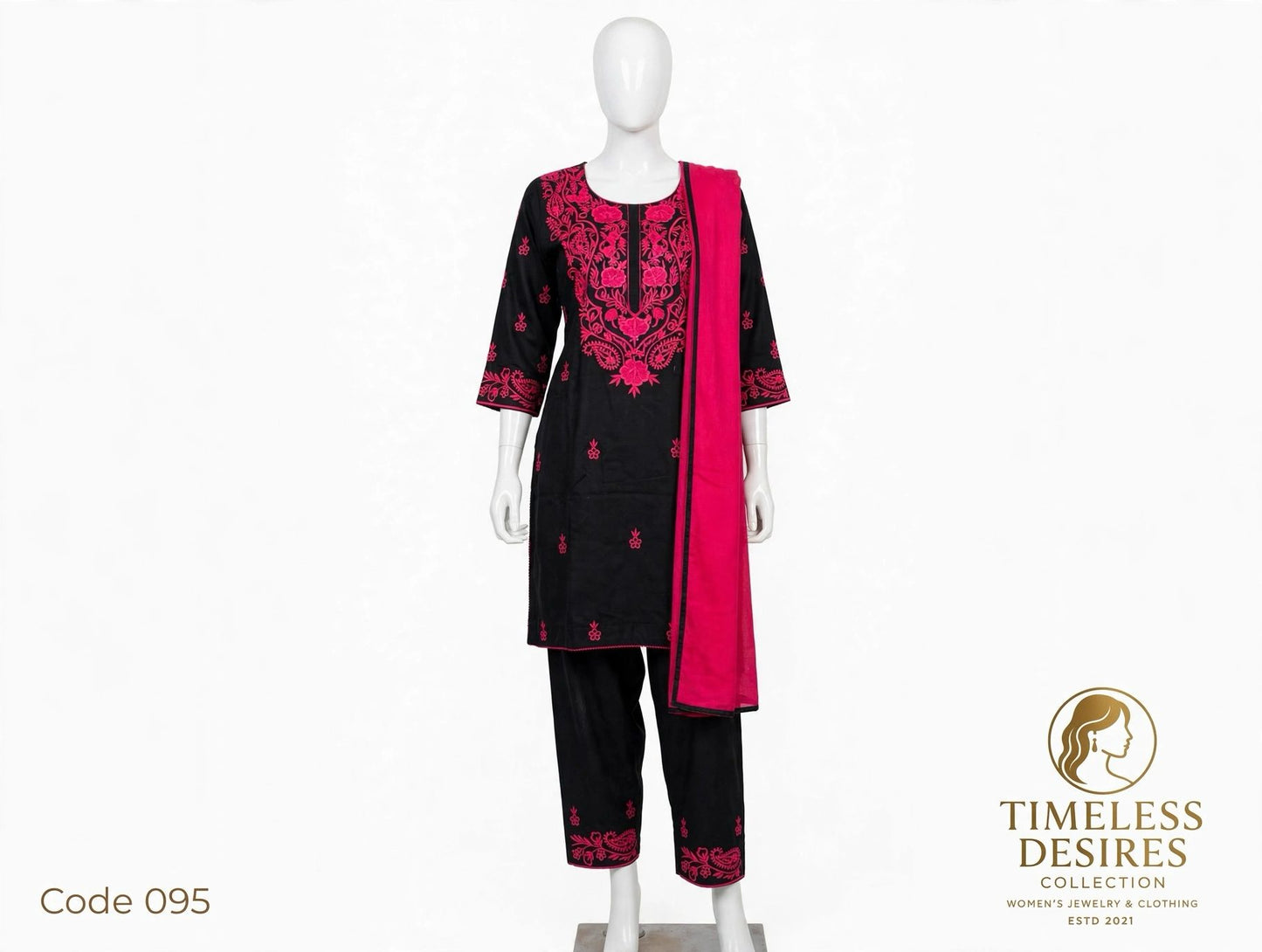 Casual wear boutique stitched suit, (Code: 095)