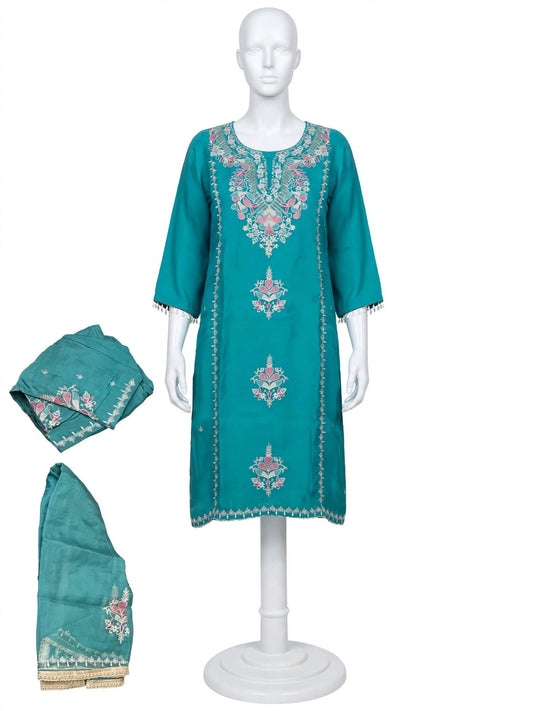 Party wear boutique stitched suit in organza , (Code:112)